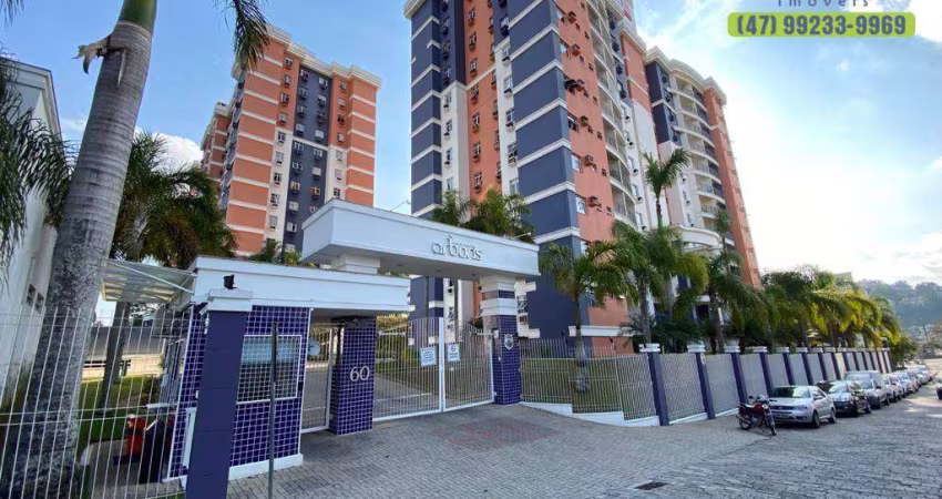 Apartamento com 3 dormitórios sendo 1 suíte para alugar, 82 m² por r$ 2.600/mês - escola agrícola - blumenau/sc