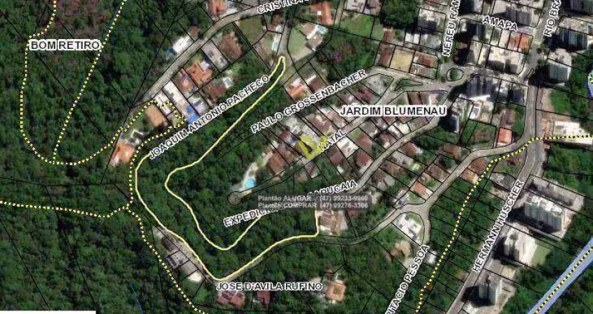 Terreno à venda, 14.168 m² por r$ 1.600.000 - jardim blumenau - blumenau/sc | la vita imóveis