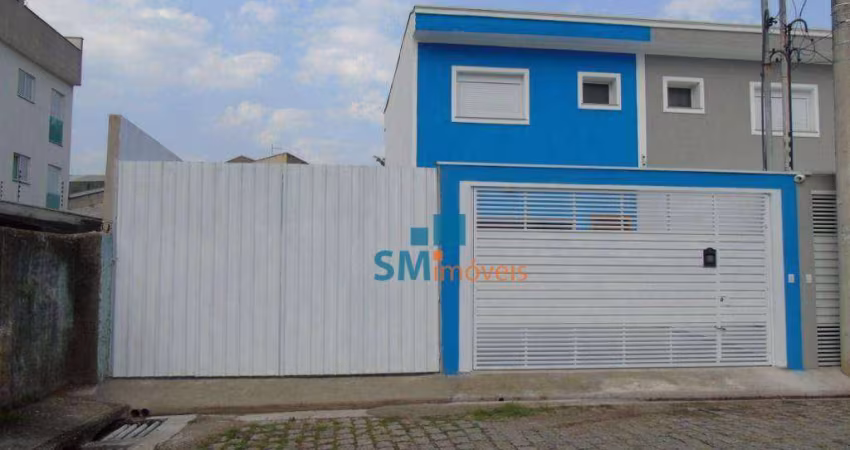 Sobrado com 3 dormitórios à venda, 116 m² por R$ 670.000,00 - Vila Homero Thon - Santo André/SP