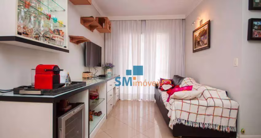 Apartamento com 2 dormitórios à venda, 45 m² por r$ 700.000,00 - chácara santo antônio - são paulo/sp