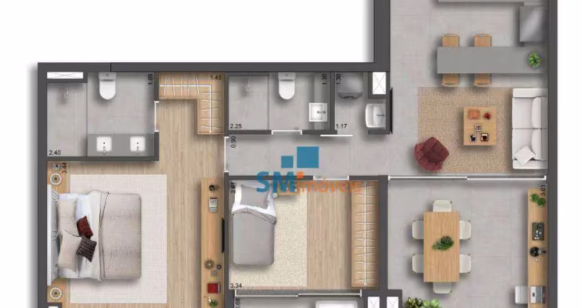 Apartamento com 2 dormitórios à venda, 74 m² por r$ 3.849.873,93 - jardim europa - são paulo/sp