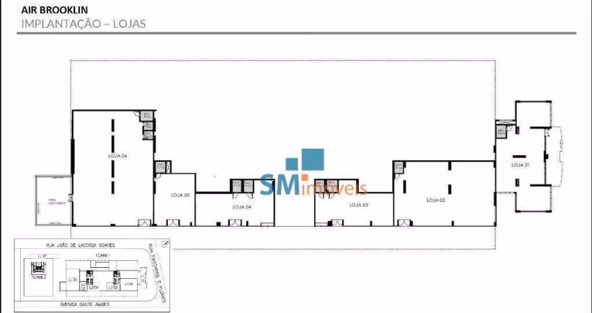 Loja para alugar, 76 m² por R$ 11.497,50/mês - Brooklin Paulista - São Paulo/SP