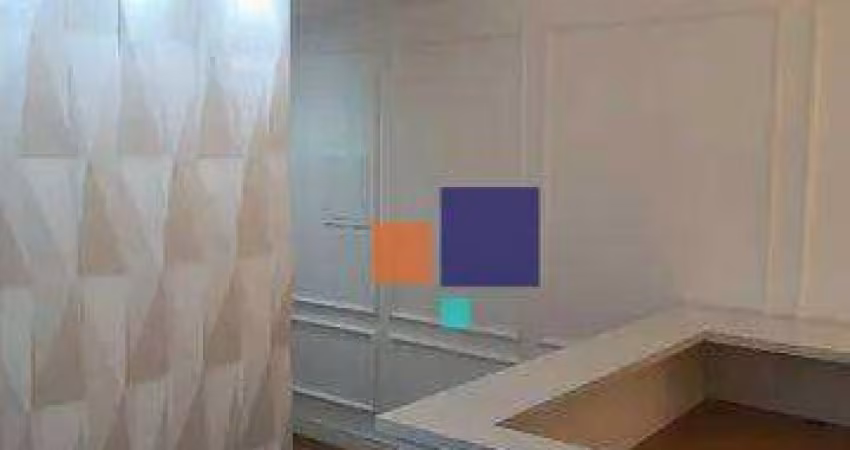 Conjunto comercial 72m² com 04 salas, 01 banheiro e 01 vaga - Aluga - Jardim Paulistano