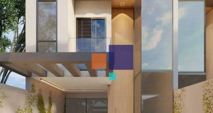 Sobrado em alto padrão com 155m², 03 suítes e 03 vagas - vende-se na vila alzira em santo andré