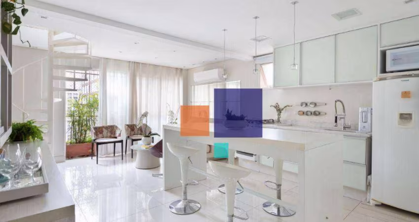 Apartamento Duplex Mobiliado com 69m² com 01 suíte e 01 vaga - Vende-se na Vila Nova Conceição