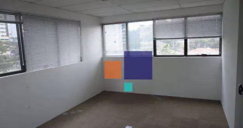 Sala comercial de 45m² á 90m² com vaga e banheiros - aluga-se no brooklin