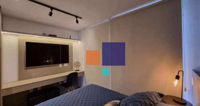 Apartamento a venda com 24m², 1 quarto, 1 banheiro sendo 1 suite - brooklin