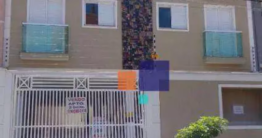 Cobertura com 2 dormitórios à venda, 49 m² por r$ 375.000,00 - jardim santo alberto - santo andré/sp
