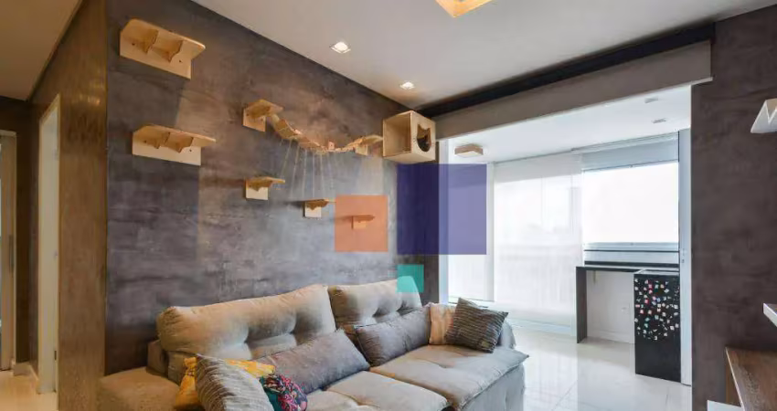 Apartamento a venda com 63m², 2 quartos, 2 banheiros sendo 1 suite e 1 vaga - tatuapé