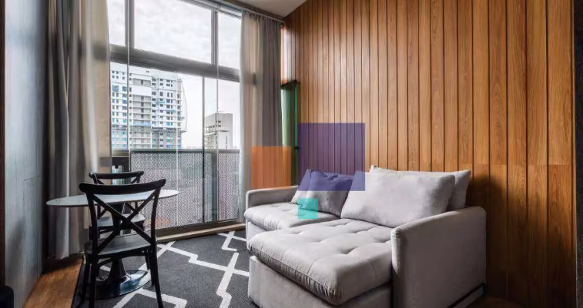 Apartamento a venda com 43m²,  1 quartos, 1 banheiro sendo 1 vaga - moema