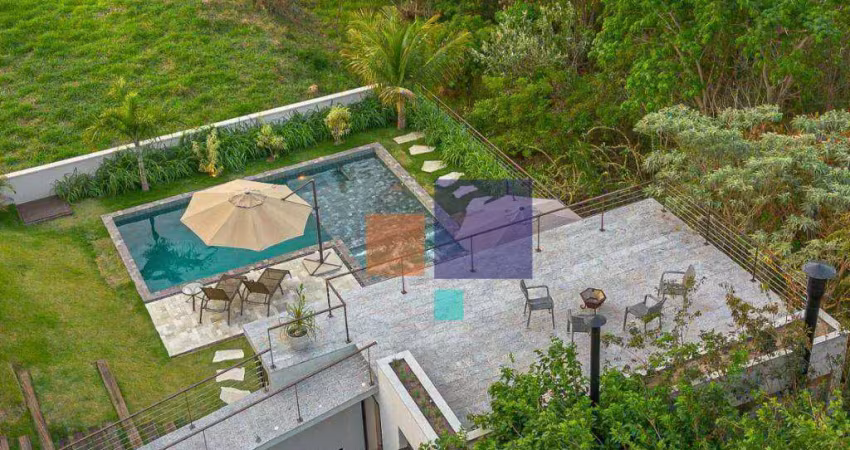 Casa alto padrão em vinhedo com 622m², 04 suítes, 3 vagas, piscina e spa - vende-se