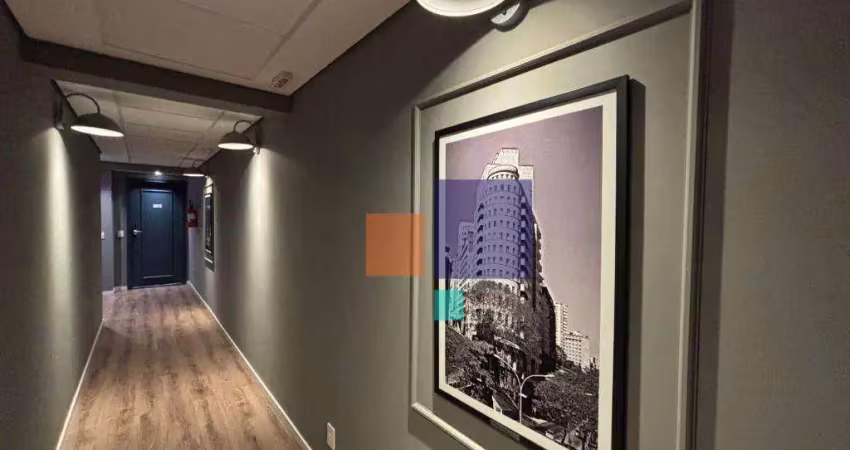 Studio a venda com 44m², 1 quarto, 1 banheiro sendo 1 suite - república