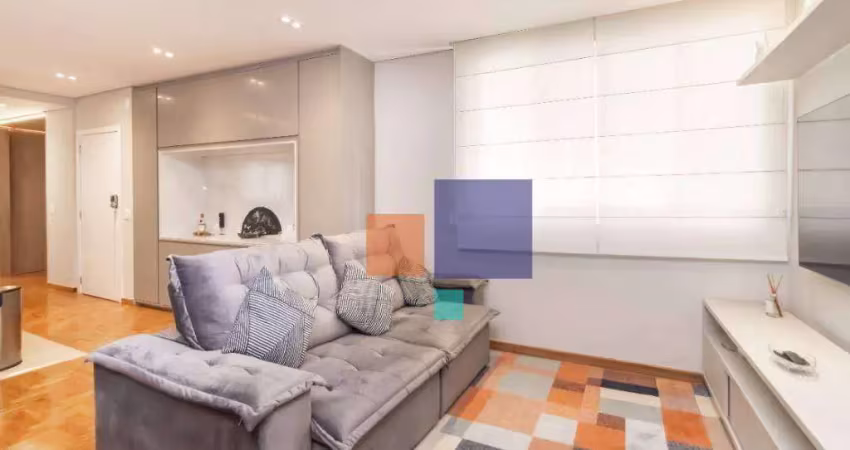 Apartamento a venda com 95m², 2 quartos, 3 banheiros sendo 2 suites e 2 vagas - campo elíseos