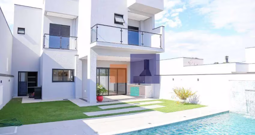 Sobrado com 3 dormitórios à venda, 258 m² por r$ 1.950.000,00 - condomínio residencial evidências - indaiatuba/sp