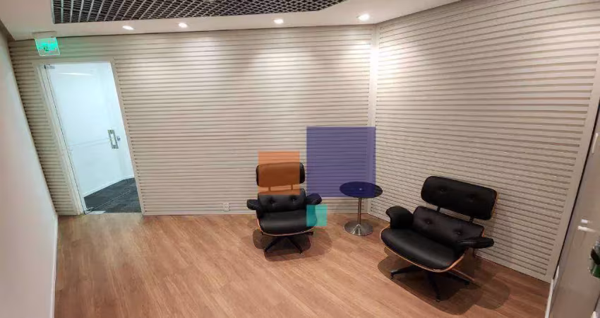 Conjunto comercial mobiliado 223m² com 5 vagas - aluga-se no itaim bibi