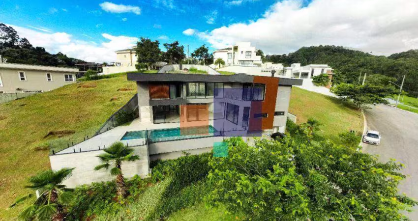 Casa alto padrão em condomínio 650m² com 04 suítes e 6 vagas - vende-se em alphavile