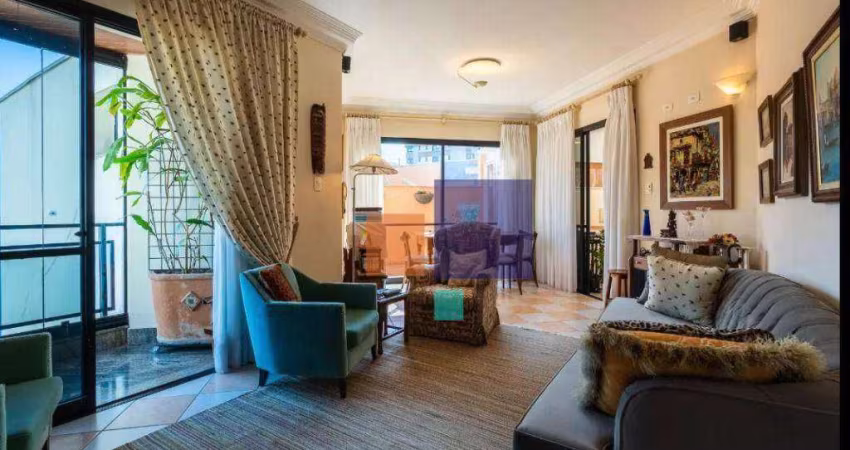 Cobertura a venda com 187m², 3 quartos, 4 baheiros sendo 1 suite e 3 vagas - moema
