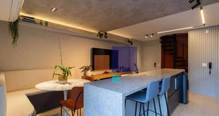Apartamento a venda com 58m², 2 quartos, 2 banheiros sendo 1 suite e 1 vaga - moema
