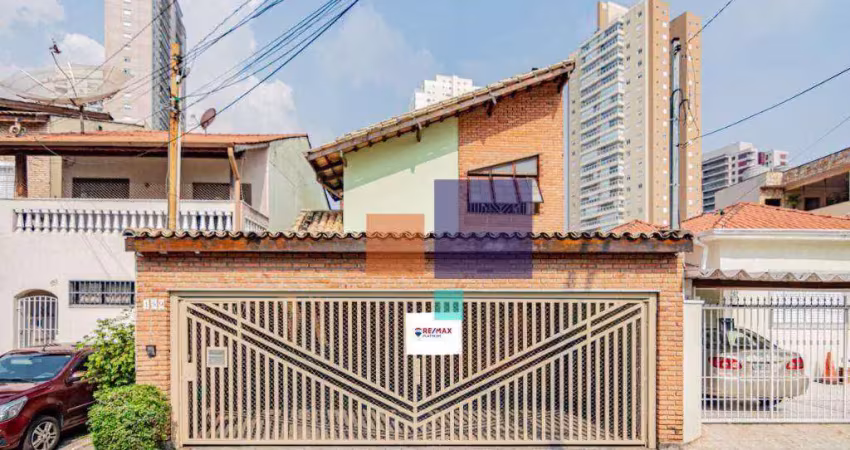 Sobrado 250m² com 3 dormitórios (1 suíte), 3 vagas, lareira e churrasqueira - vende-se na vila romana