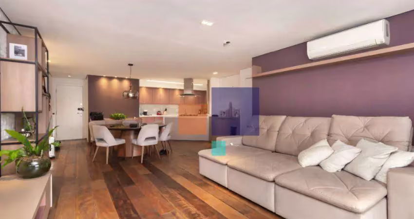 Apartamento mobiliado 106m² com 2 suítes e 2 vagas - vende-se no campo belo