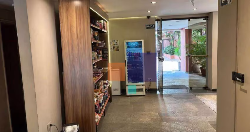 Apartamento reformado para locação, com 45 m2, 01 suíte, santa cecicila, higienópolis / sp