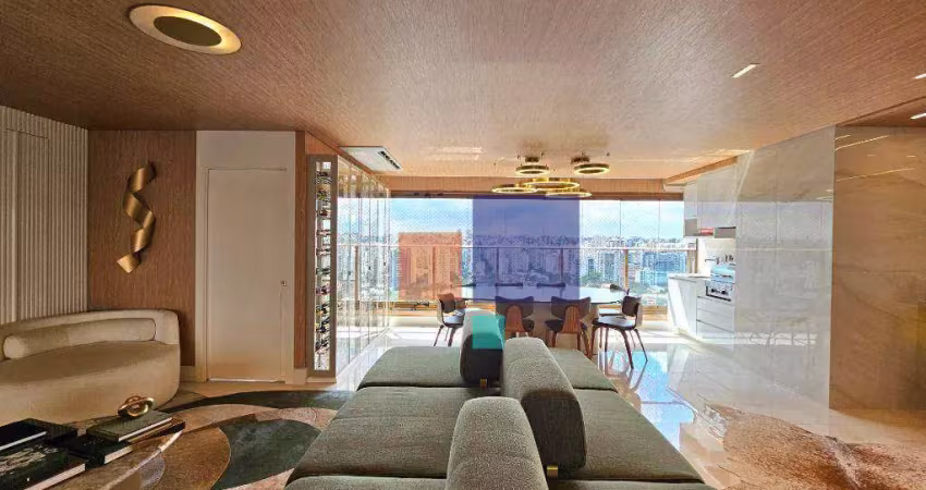 Apartamento mobiliado à venda - campo belo -sp                          147 m² ii 3 suítes ii 2 vagas                              estuda permuta