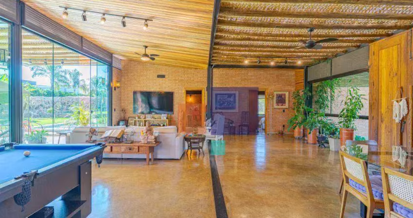 Casa em condomínio 288m² com 4 dormitórios (3 suítes), 4 vagas, lareira e piscina - vende-se em salto / indaiatuba