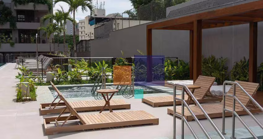 Apartamento mobiliado e decorado à venda - vila olímpia - sp.                83 m² - 2 suítes - 2 vagas + depósito