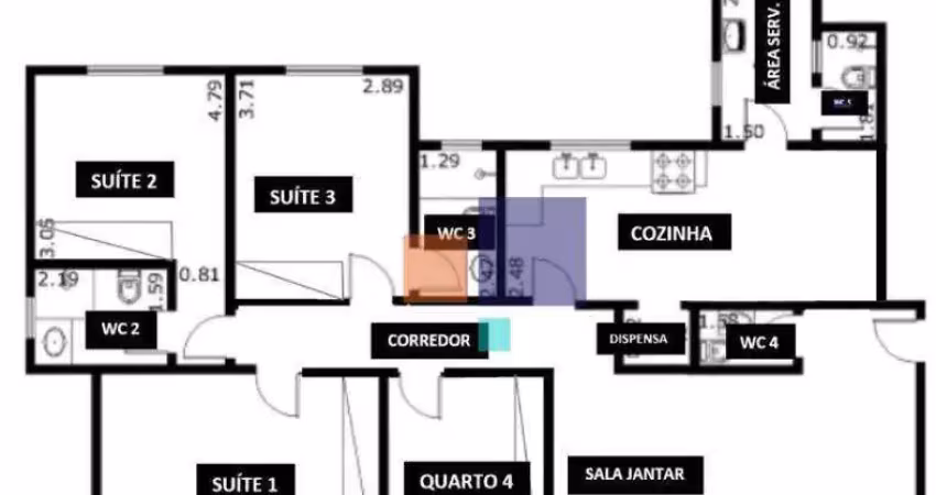 Apartamento 132m² com 4 dormitórios (3 suítes) e 4 vagas - vende-se na vila andrade