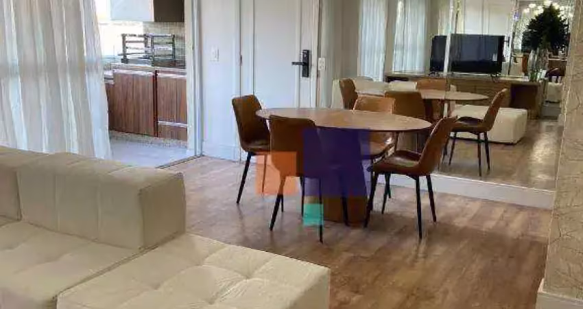 Apartamento fnatástico  para locação totalmente             mobiliado,  em sto andré / sp. - pacote r$ 6.900,00                  107 m2  ii  03 suítes