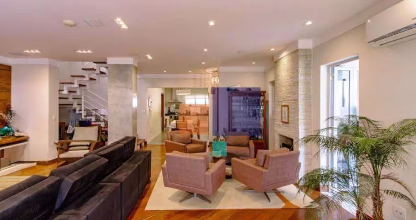 Casa em condomínio 414m² com 3 suítes, 4 vagas, lareira - vende-se na chácara monte alegre
