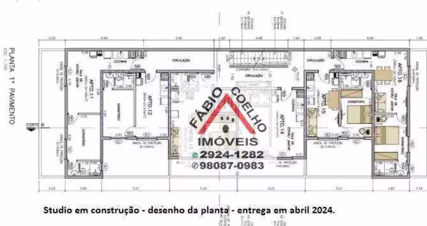 Studio com 1 dormitório à venda, 29 m² por r$ 239.000,00 - interlagos - são paulo/sp