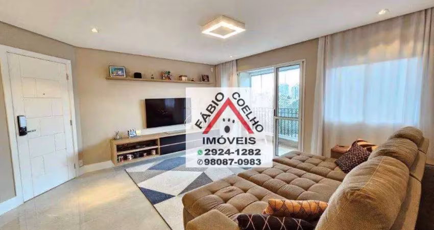 Apartamento com 3 dormitórios, 2 vagas, piscina, academia, pista cooper, churrasqueira à venda, 92 m² por r$ 960.000 - jardim marajoara - são paulo/sp