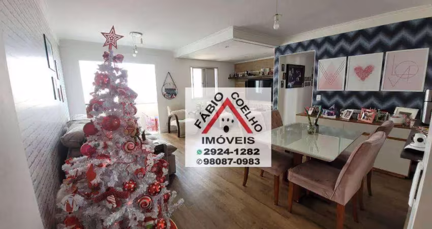 Apartamento com 3 dormitórios  2 vagas, deposito à venda, 75 m² por r$ 555.000 - jardim consórcio - são paulo/sp