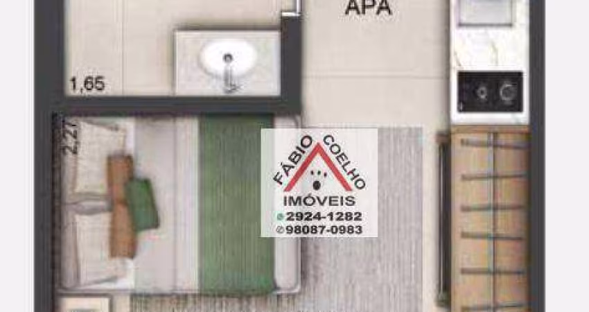 Studio com 1 dormitório à venda, 22 m² - Brooklin - São Paulo/SP