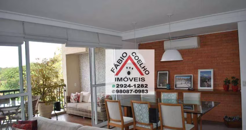 Apartamento triplex com 3 dormitórios 3 suítes, 3 vgas à venda, 206 m² por r$ 2.900.000 - alto da boa vista - são paulo/sp