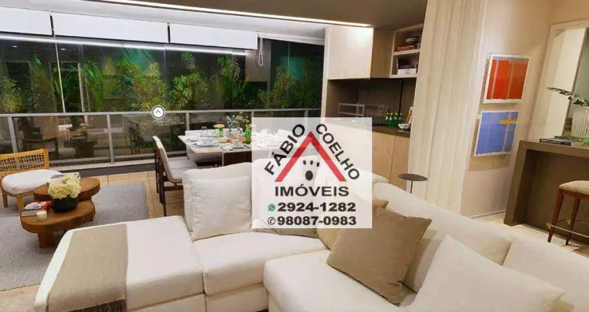 Apartamento com 3 dormitórios à venda, 158 m² - brooklin - são paulo/sp