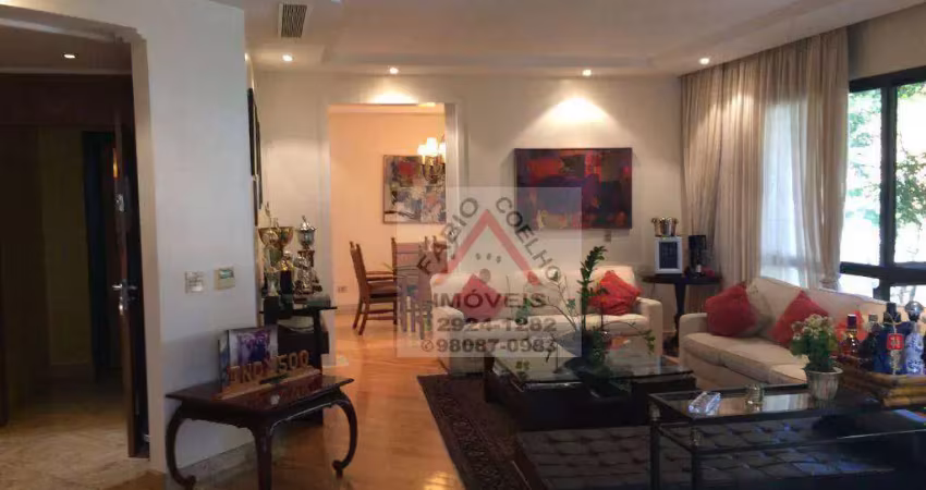Apartamento lindíssimo com 4 dormitórios à venda, 275 m² - campo belo - sp.agende sua visita com um de nossos corretores ainda hoje!