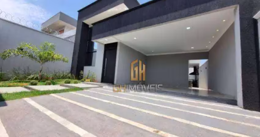 Casa com um belo conceito, alto padrão sozinha no lote. Localizada em região de valorização. Setor Faiçalville,.