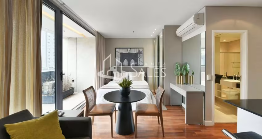 Viva o melhor da Vila Olímpia em grande estilo! Lindo apto. 42m² MOBILIADO!!