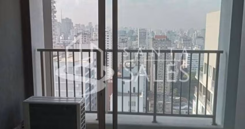 Studio de Luxo na Cerqueira César: Apartamento para Locação com 1 quarto, 1 suíte, 1 banheiro e 24m² próximo à Estação Oscar Freire em São Paulo-SP