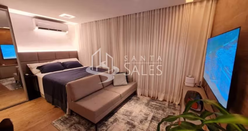 Apartamento à venda no Brooklin Paulista, São Paulo-SP, 1 quarto, 1 banheiro, 42m² de área.