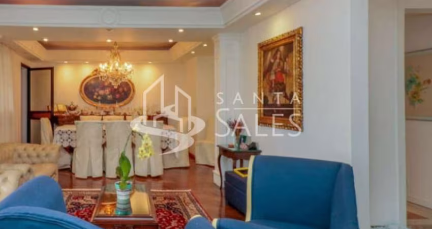 Imperdível apartamento de luxo em Moema: 3 quartos, 3 suítes, 2 salas, 4 banheiros, 3 vagas de garagem e 200m² de área. Venha conferir!