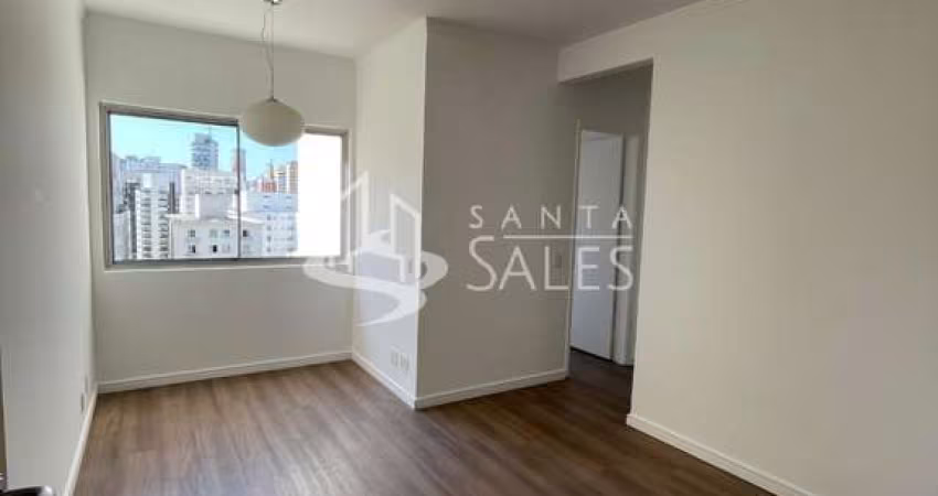 Apartamento Impecável à Venda em Indianópolis, São Paulo-SP: 2 Quartos, 1 Sala, 2 Banheiros, 1 Vaga de Garagem - 61,00m².