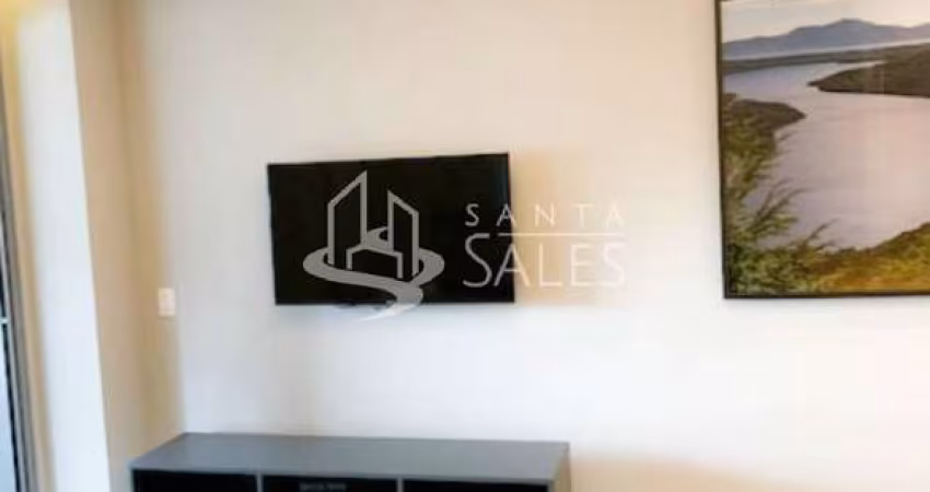 Apartamento de 1 quarto no Brooklin Paulista, São Paulo-SP: 1 suíte, sala, banheiro, vaga de garagem, 43m² de área.