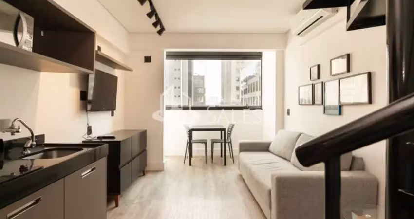 Imperdível oportunidade! apartamento à venda na vila olímpia, são paulo-sp: 1 quarto, 1 suíte, 1 sala, 2 banheiros, 1 vaga, 45m².