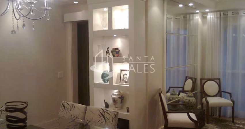 Apartamento à venda no Brooklin Paulista, São Paulo-SP: 2 quartos, 1 sala, 2 banheiros, 1 vaga de garagem!