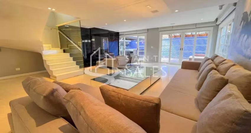 Casa de luxo no brooklin novo: 5 quartos, 5 suítes, 2 salas, 7 banheiros, 2 vagas, 350m². aluguel em sp!