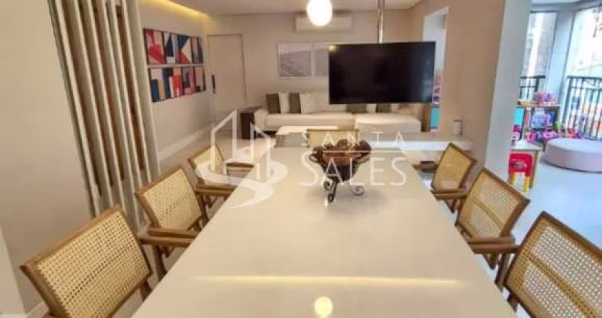 Apartamento de luxo à venda em São Paulo-SP, no Bosque da Saúde: 3 quartos, 3 suítes, 1 sala, 5 banheiros, 3 vagas de garagem, 136m² de área.