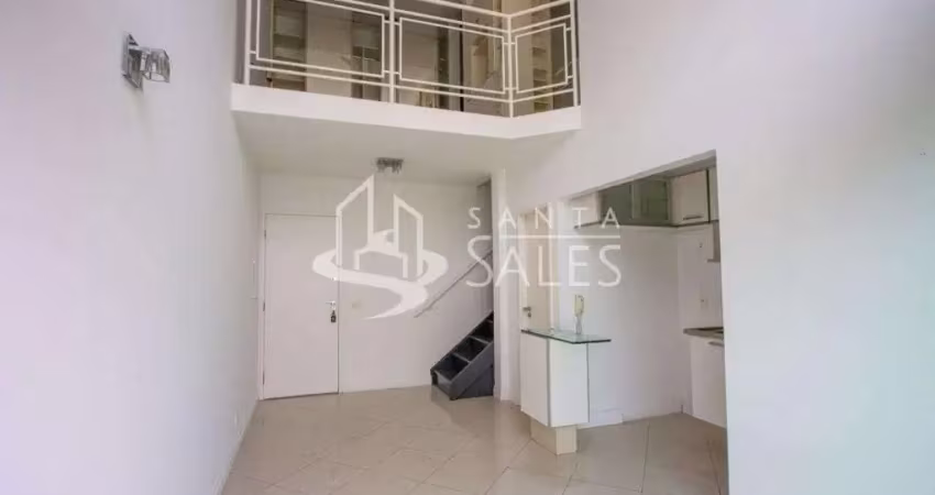 Apartamento à venda na Vila Nova Conceição - 1 quarto, 2 salas, 2 banheiros, 1 vaga de garagem - 43,00m²